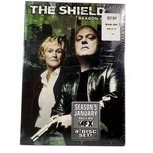 The Shield Season DVD 4-Disc Set 2006 Factory Sealed Glenn Close Michael Chiklis